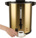 Commercial Coffee Urn, 16L Double Wall Stainless Steel, Large Coffee Maker Percolator with Keep Warm Mode, Electric Hot Water Urn Dispenserfor Parties Office Catering Events