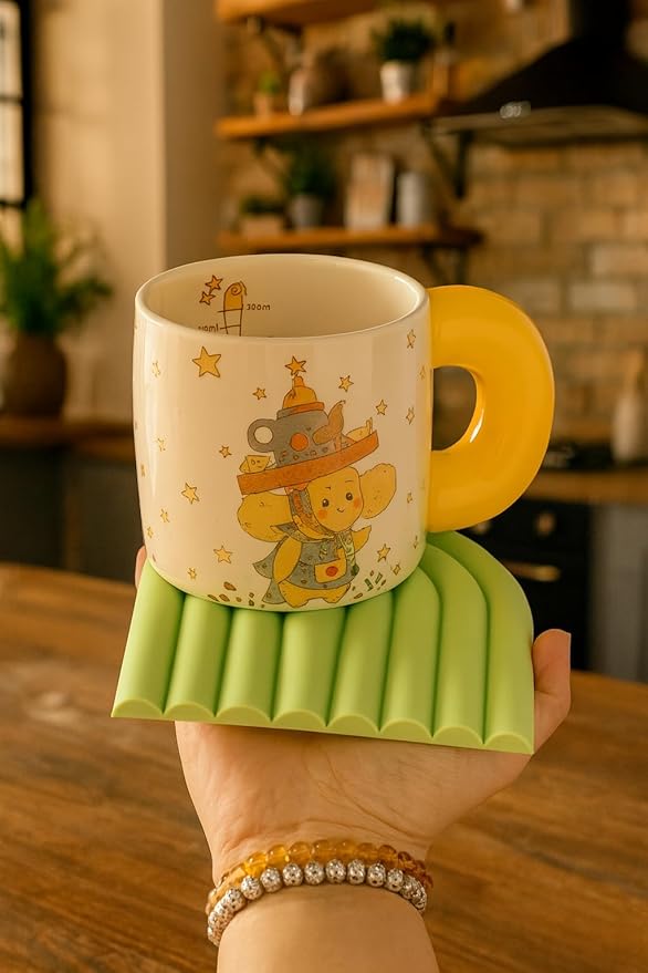 Silicone Trivets for Hot Dishes – Heat-Resistant, Non-Slip Pot Holders for Kitchen & Coasters – Durable Hot Pads for Pots, Pans, Baking Dishes & Kitchen Appliances (Willow Green - 2pcs)