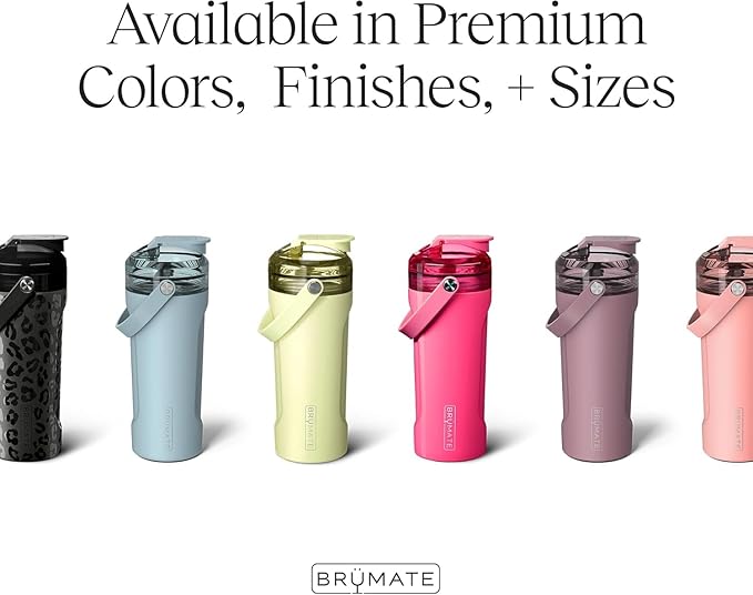 BrüMate MultiShaker Blender Shaker Bottle | 100% Leakproof Insulated Stainless Steel | Pre Workout and Protein Shaker Bottle for the Gym | 26oz (Prickly Pear)