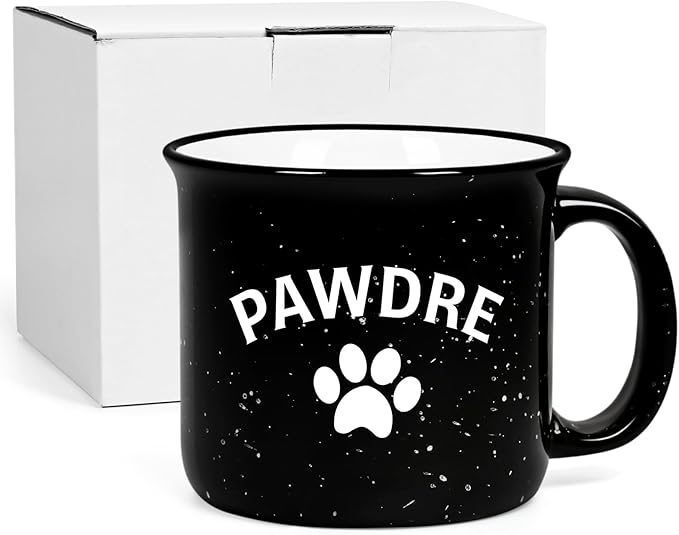 Cabtnca Dog Dad Christmas Gifts for Men, Pawdre Mug, Dog Fathers Day Birthday Christmas Gifts, Fur Dad Coffee Mug, 15 Oz