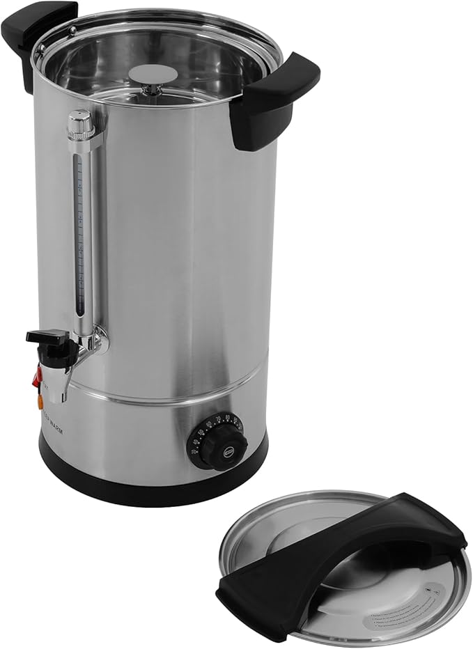 Coffee Urn, 65 Cup Coffee Percolator Commercial Coffee Maker, 10L Stainless Steel Coffee Maker Hot Water Beverage Dispenser Electric Coffee Urn For Catering, Wedding, Party
