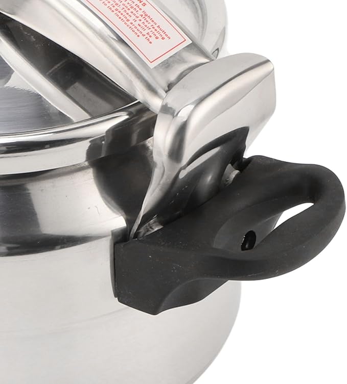 Aluminum Pressure Canner,Explosion Proof Compound Bottom Large Capacity Stainless Steel Pressure Cooker for Gas Electric Flat Top Stoves (7L)