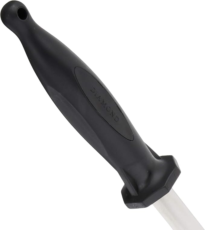 Mercer Culinary-M15910 Diamond Honing Steel, 10 Inch,Black