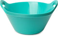 Tiawudi 4 Pack Snack Bowls (4.9L Large), Plastic Serving Bowls for Party, Large Bowls with Handles for Kitchen, Fruit, Cereal, Candy, Salad and Chip, Microwave Safe