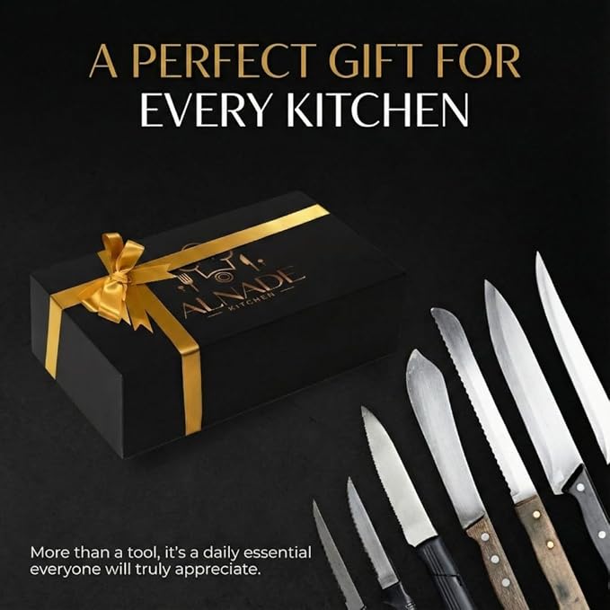 Rolling Knife Sharpener with Comfortable Beech Wood Handle - Premium Kitchen Knife Sharpener Kit for Home Cooks & Chefs, Diamond & Ceramic Wheels, Dual Angle Design, Gift Box Included