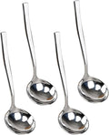 4 Pieces Stainless Steel Ladle, Small Soup Gravy Soup Spoon