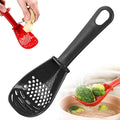 Multifunctional Kitchen Cooking Spoon, 2026 Upgraded Slotted Spoon, Great for Cooking and Serving, Heatproof Spoon for Mixing, Grating, and Draining (Black)