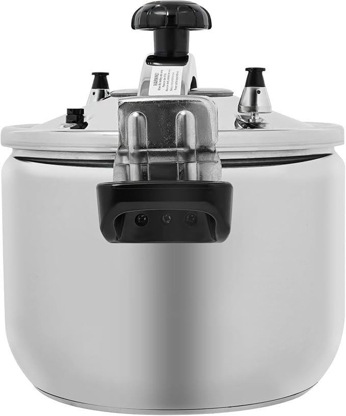 28Qt Stainless Steel Pressure Cooker, 60Kpa Pressure Stewing Pot Pressure Canners with Safety Lock, Commercial Olla de Presion, Induction Compatible