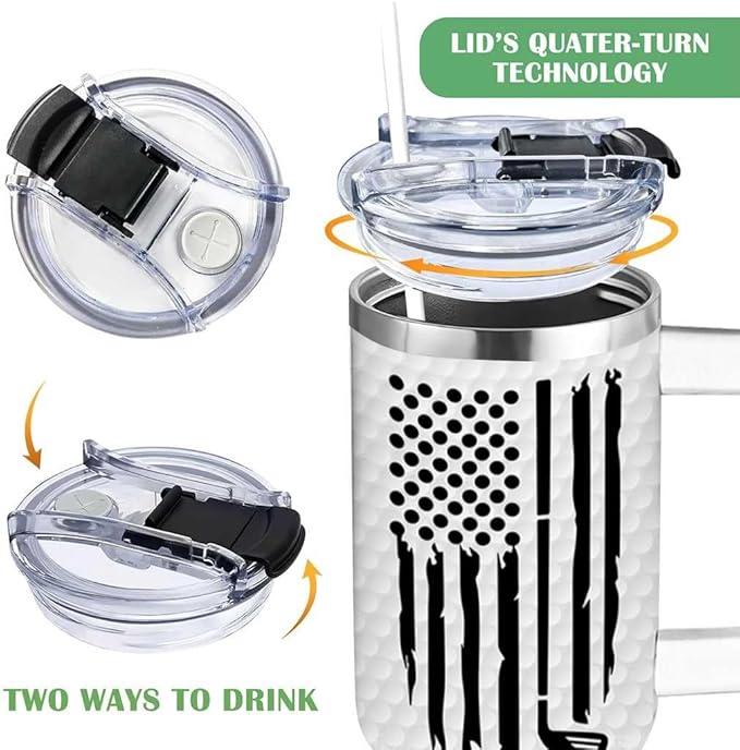 Golf Gifts For Men – Father's Day Gifts for Dad, Husband from Daughter, Son, Wife – Funny Gift for Men, Women Golfers, Sport Lovers Golf Themed Gift - Golfing 40oz Tumbler With Handle