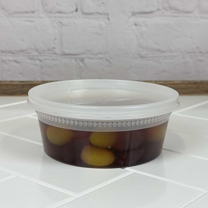 [240 sets 24oz Deli Containers with Lids, Recyclable Polypropylene, Microwavable, Heat Resistant (24, Ounces)