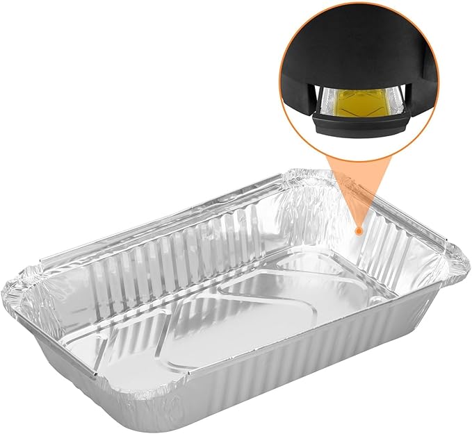 BQMAX Grill Drip Pans for Charbroil The Big Easy Turkey Fryer 2425514W12, Aluminum Grease Tray Liner for Charbroil Big Easy Accessories, 10 Pack Grease Tray Replacement
