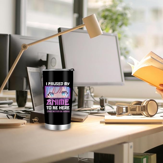 Anime Lover Stainless Steel Tumbler 20oz - Gifts for Girls, Women, Japanese Merch, Birthday Kawaii Present for Anime Fans