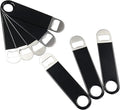 12 Pcs Flat Beer Bottle Openers, Stainless Steel Beer Openers for Party, Bar, Restaurant, Black