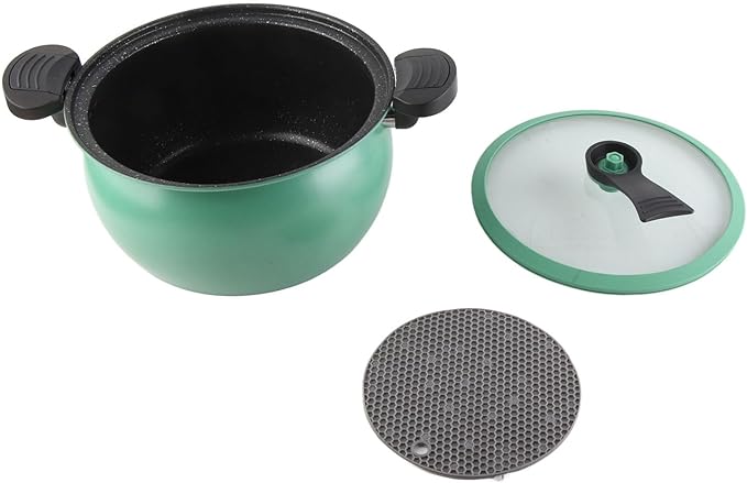 Big Capacity Non Stick Micro Pressure Cooker Multi Functional Kitchenware with Visual Lid for Home Cooking (7L)