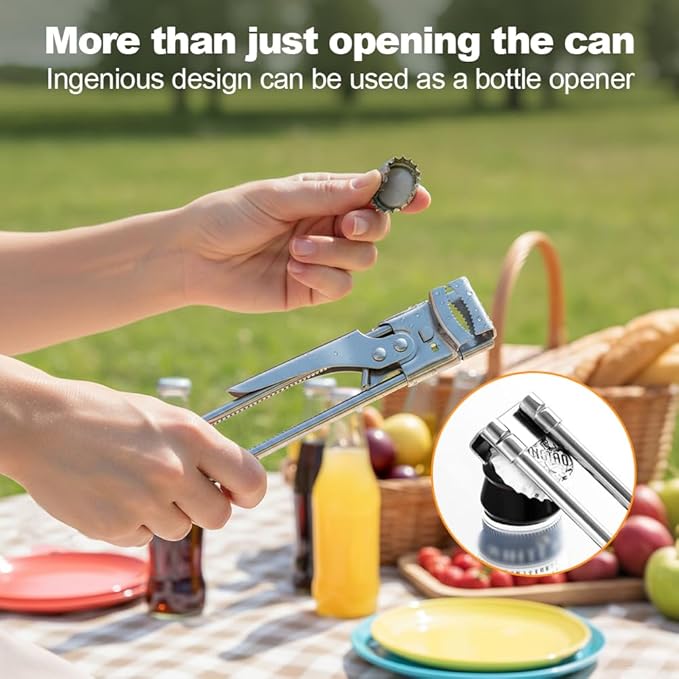 Adjustable Stainless Steel Jar Opener, Gripper Tight Lid Opener, 2025 New Handy Rubber Bottle Jar Opener for Weak Hands, Jar Openers Rated for Seniors, Kitchen Gadgets (2pc, 19.5cm/7.68inch)