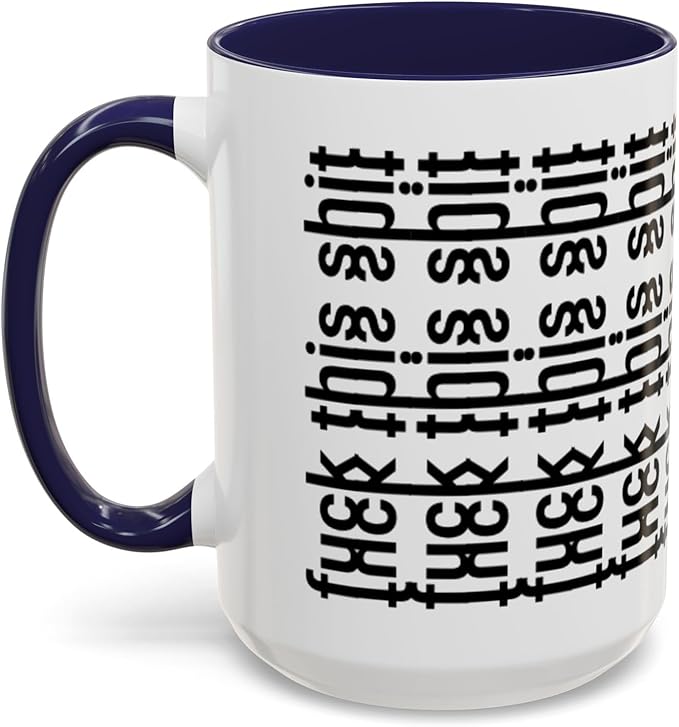 Bold Statement Coffee Mug, Hidden Message Unique Gift for Caffeine Lovers, Funny Office Mug, Housewarming, Birthday,
