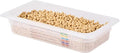 Restaurantware Food Pans Pack of 10 Plastic Rectangle Food Containers 1/3 Size with Traceability Label, Storage Containers Dishwashable Hot Cold Friendly for Restaurants Buffet Commercial Use