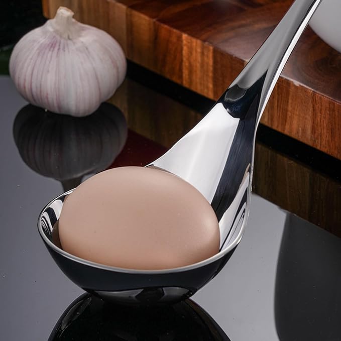 Zjunhm Sauce ladle,Gravy Ladle,Small Soup Ladle,8.3 Inch,SUS304 Stainless,Mirror Polished Dishwasher Safe 1 Piece (Color:Silver).