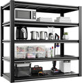 Storage Shelving Unit Heavy Duty Garage Shelves Metal Organizer Utility Rack for Kitchen Pantry Basement Pantry Warehouse Laundry Black 83" H x 55" W x 23.2" D 3000LBS 5-Tier