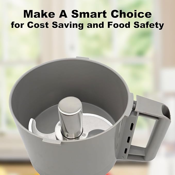 27055 Smooth Blade for Robot Coupe R2, R2A, R2N, R2B, R2U, R201, R211 Commercial Food Processors with Modular Blades, Stainless Steel Body Never Breaks or Leaks