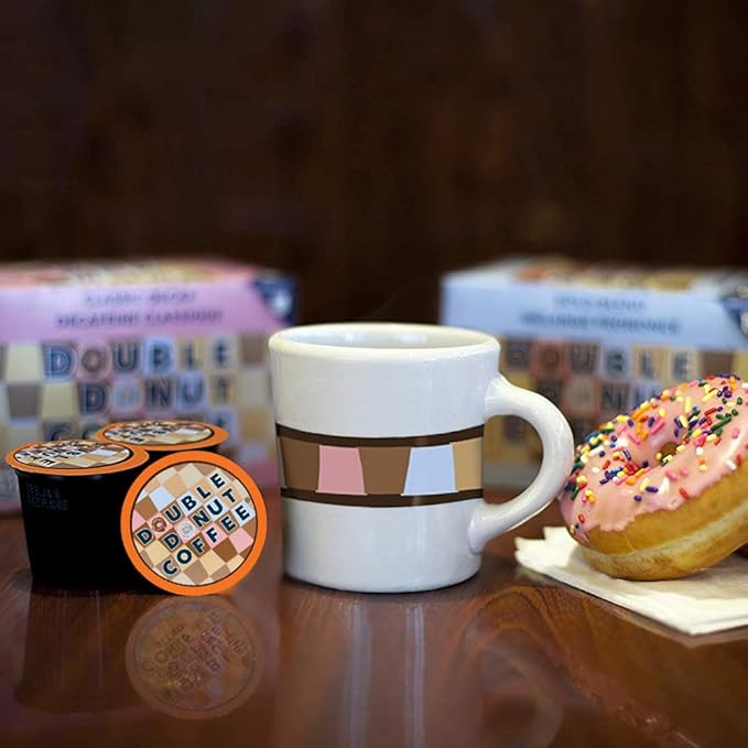 French Vanilla Coffee Medium Roast Flavored Coffee Pods for Keurig K Cups Makers from Double Donut, 80 Count (Pack of 1)