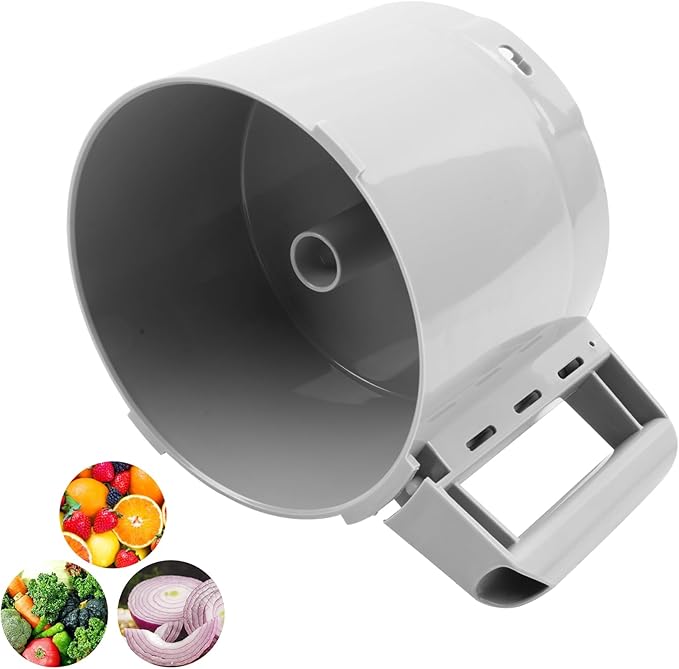 112204S Cutter Bowl fits for Robot Coupe R2 3L Gb, R2, R2B, R2N, R2 Dice Food Processor, 3 Quart Gray Bowl