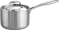 Tramontina Signature Tri-Ply Clad Stainless Steel 2-Quart Sauce Pan with Lid, Induction-Ready, Dishwasher-Safe, NSF-Certified, Made in Brazil