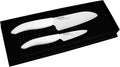 Kyocera Revolution 2-piece Ceramic Knife Gift Set, 5.5 inch Santoku and 3 inch Paring, White