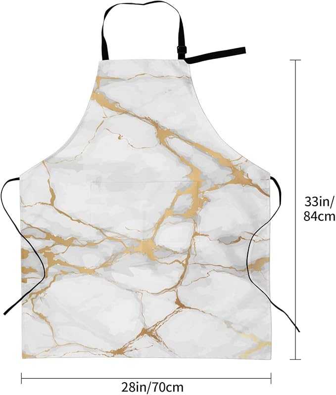 DADABULIU Apron Cooking With Pockets Adjustable Bib For Men Women Waterproof Chef Home Grilling BBQ Drawing