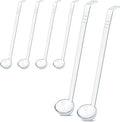 6 Pcs 1 Oz Small Ladle 13 Inches Mini Ladles for Serving Sauce, Soup, Dressing, Punch Bowl, Gravy, Cocktail, Fruit Juices – Clear Plastic Long Handle Ladles for Parties, Catering