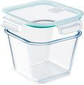 NUTRIUPS 2.0L Large Glass Food Storage Containers,6.8×5in Deep Square Meal Prep Containers, Glass Microwave Bowls with Lids (one piece)