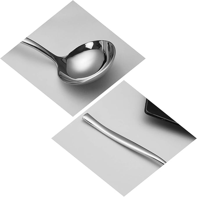 Teyyvn 4-Piece Kitchen Serving Gravy Ladles, Stainless Steel Sauce Ladle, Soup Ladle