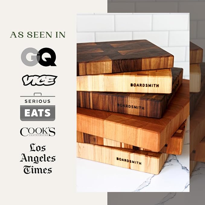 The Boardsmith Cutting Board Butter - Premium Cutting Board Wax made with Beeswax and Food Grade Mineral Oil - Butcher Block Conditioner that Restores and Protects