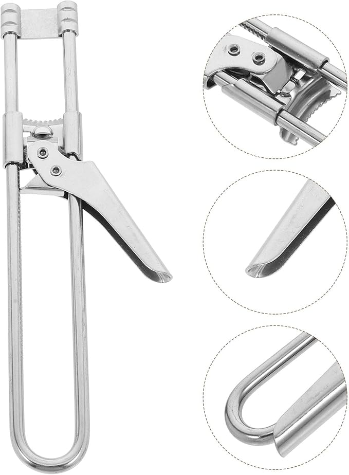 KESYOO Adjustable Stainless Steel Jar Opener Tool for Comfortable to Hold Manual Can and Bottle Lid Remover for Kitchen Use