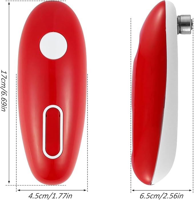 Electric Can Opener, One Touch Hand Free Tin Opener Electric Can Openers for Arthritis Hands Can Openers with One Touch Switch Kitchen Old Man Restaurant Chef's Best Choice-Powerful Safe & Easy