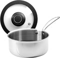 Black Cube Quick Release Cookware, Saucepan with Lid, 8-Inch/2.5 Quart