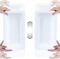 BLUE GINKGO Sink Colander Baskets - (Pack of 2) Wash Vegetables and Fruits, Drain Cooked Pasta and Dry Dishes - Extendable - New Home Kitchen Essentials (2 White)