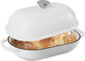 Premium Enameled Cast Iron Dutch Oven for Bread Baking | Non-Stick 5QT Oval Bread Oven with Lid | Perfect for Sourdough, Loaf, and Artisan Baking (Beige, 5 QT)