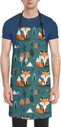 Cute Dolphin Apron for Women Men, Oxford Fabric Kitchen Cooking Chef Aprons