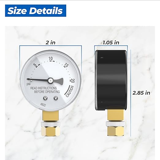 85772 Pressure Canner Steam Gauge Replacement Parts for Presto 01/CG22 0175001 0175005 0175006 0175107 01755 0178001 0178005 0178006 0178107 0178410, Pressure Cooker Parts