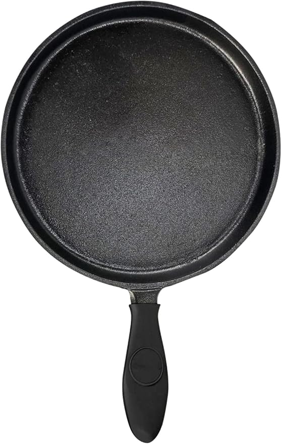 Tortillada - 26 cm pre-seasoned cast iron grill/pan + hot handle holder + E-Book recipes 50 tortilla recipes