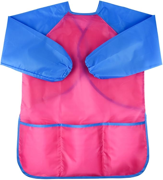 KUUQA Waterproof Children Art Smock Kids Art Aprons, Painting Supplies (Paints and brushes not included)