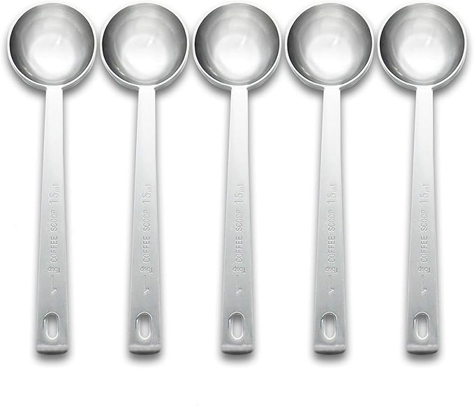 Timoo Coffee Scoop Tablespoon Measuring Spoon Stainless Steel Long Handle Tablespoon Scoop (1 Tbsp)