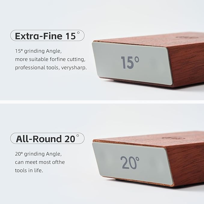 Rolling Knife Sharpener Kit with Japanese whetstone，Two easily replaceable discs：Grinding and polishing，Knife Sharpening Made Easy with 15 & 20 Degree，Knife Sharpening Kit for Kitchen