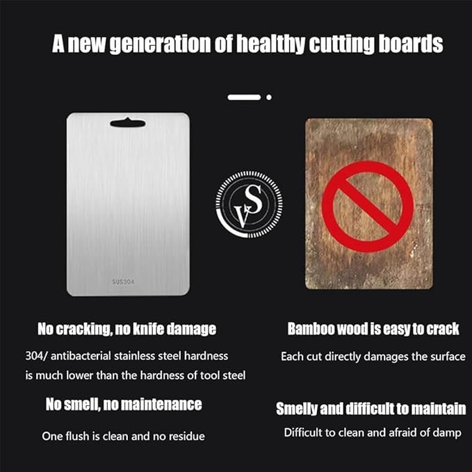 Upgrade Titanium Cutting Board - New Upgrade 100% Pure Titanium Cutting Boards for Kitchen Double Sided Non Toxic Titanware Cutting Board,Hygiene Durable Dishwasher Safe Chopping Board (18"L x 12"W))
