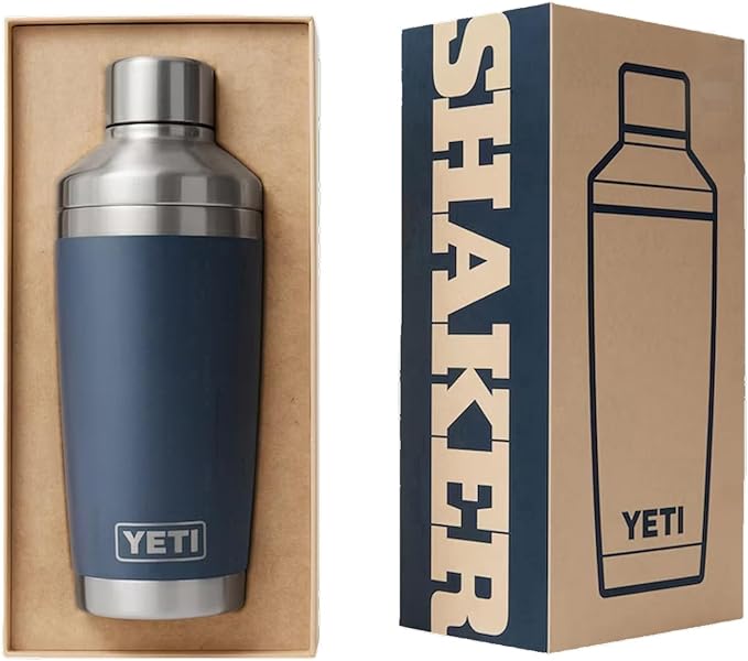YETI Rambler 20 oz Cocktail Shaker, Stainless Steel, Vacuum Insulated, Black Forest Green