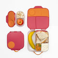 b.box Kids Lunch & Snack Containers. 3-Pack Set Includes Matching Oversized Bento Lunch Box, Mini Meal Boxes for Kids and Toddlers. School Supplies (Strawberry Shake)
