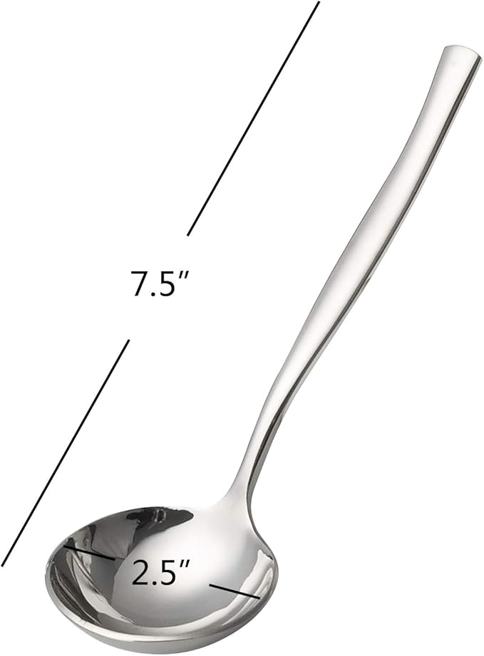 3 Piece Stainless Steel Gravy Ladle, Kitchen Small Table Ladle