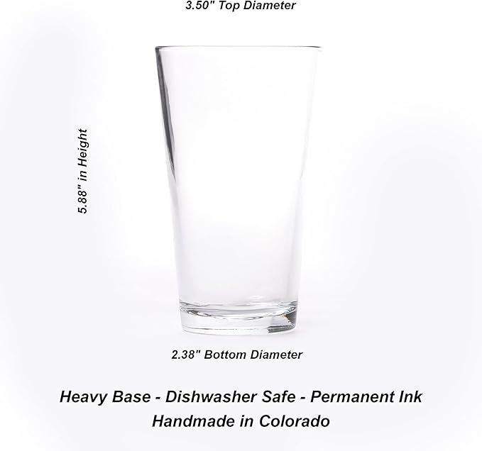 Pint Glasses by Black Lantern - Tropical Beach Landscape Pint Glass Set of 2-11oz. Drinking Glasses