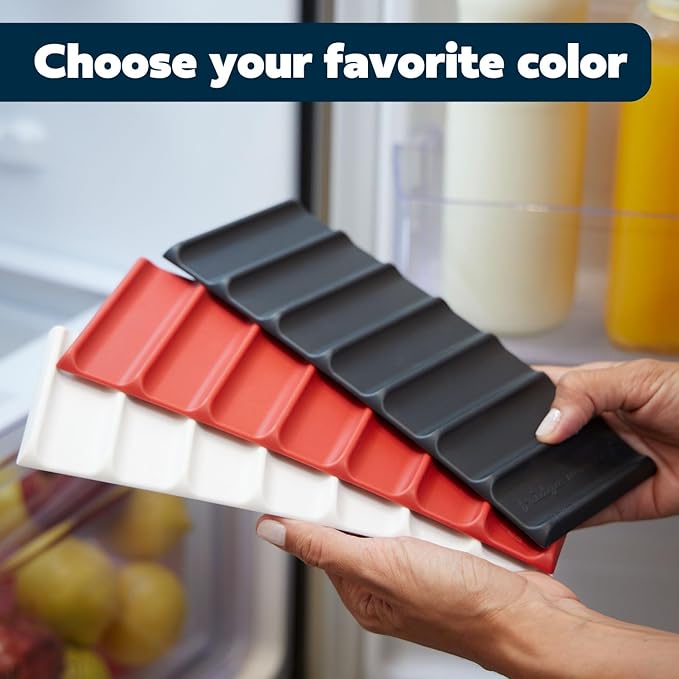Cooks Innovations 2-Pack Drink Organizer for Fridge, Soda Can Refrigerator Organizers and Storage, Beer-Wine-Water Bottle Holder, Fridge Monkey - Durable Non-Slip&Roll